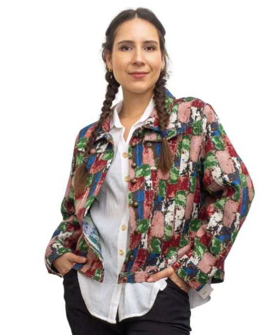 Color Pop Mosaic Jacket