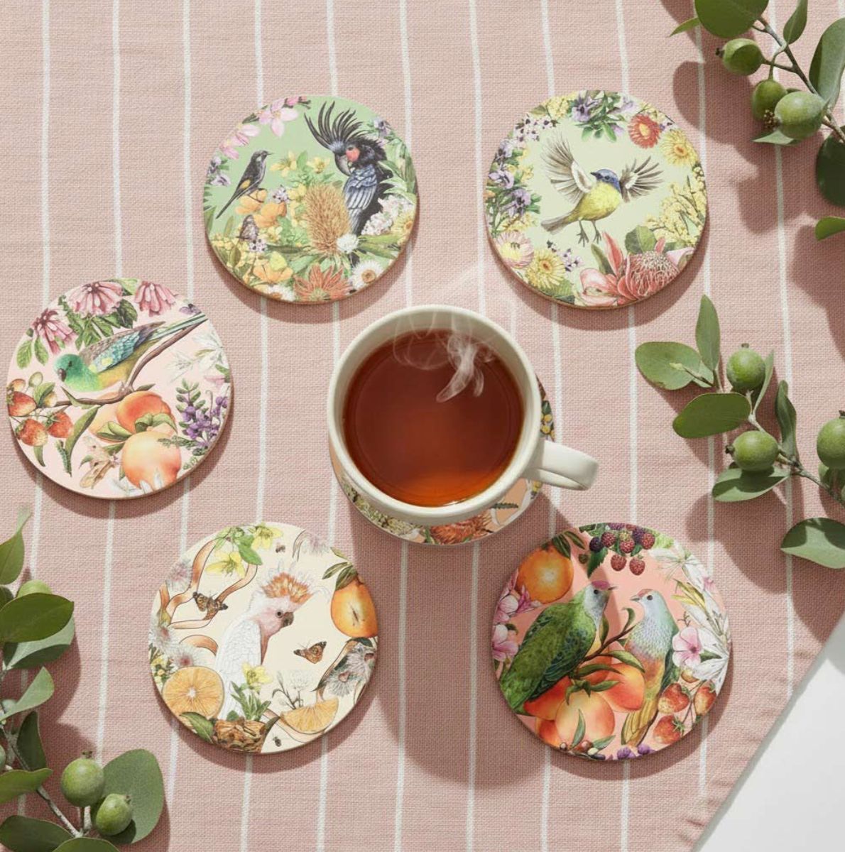 Coaster Set Birds Of Australia