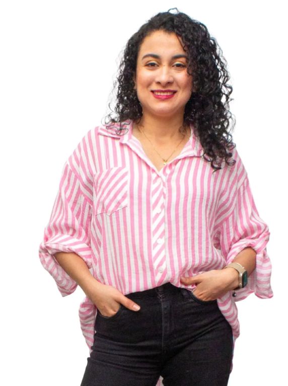 Pink Stripe Top