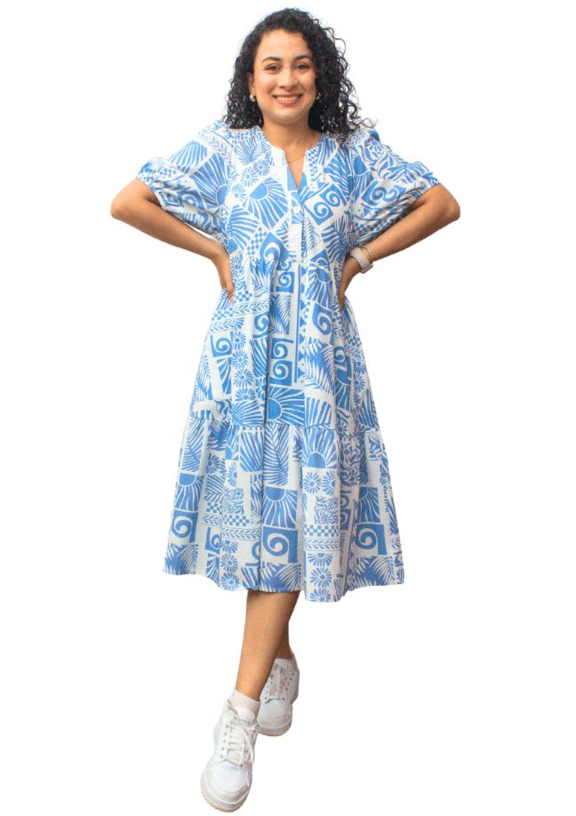 Tiered Cotton Dress