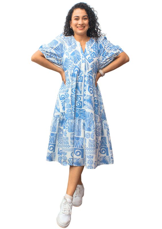 Tiered Cotton Dress