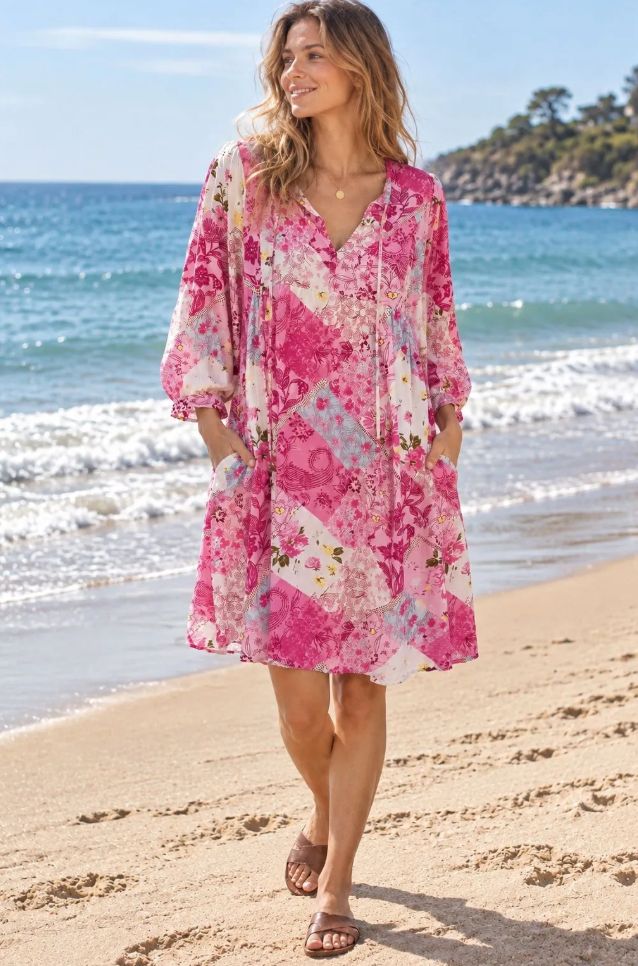 Nella Dress - Hot Pink