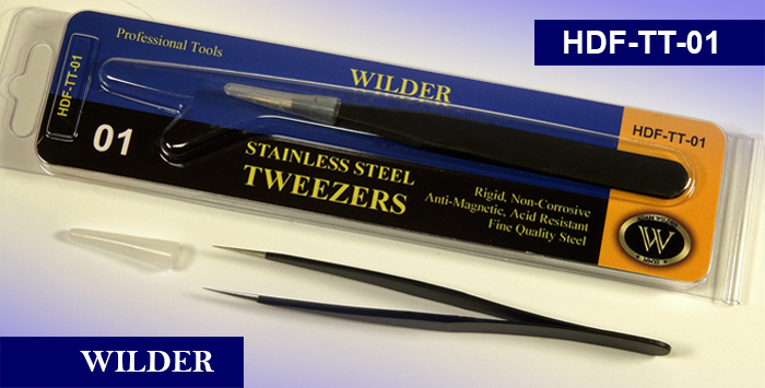 Wilder Medium Fine Straight Tweezers