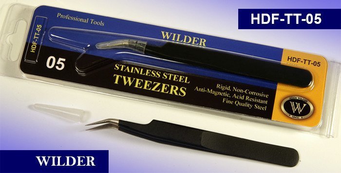 Wilder Long Curved Fine Tweezers