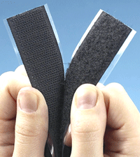 Rip &#39;n&#39; Grip self adhesive tape. 25mm wide loop; per metre.
