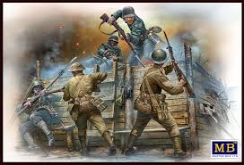 Masterbox 1:35 - Hand to Hand Fight, German and British Infantrymen, WWI