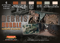LC-CS31 - LifeColor Debris &amp; Rubble Set (22ml x 6)
