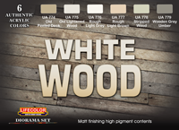 LC-CS38 - LifeColor White Wood Set (22ml x 6)