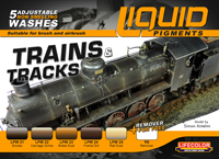 LC-LP05 - LifeColor Liquid Pigments Trains &amp; Tracks set