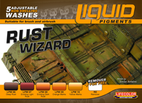 LC-LP02 - Lifecolor Liquid Pigments Rust Wizard set