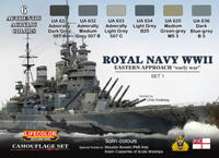 LC-CS33 - LifeColor Royal Navy WWII Eastern Approach - Early War Set 1 (22ml x 6)