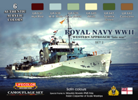 LC-CS33 - LifeColor Royal Navy WWII Western Approach - Late War Set 2 (22ml x 6)
