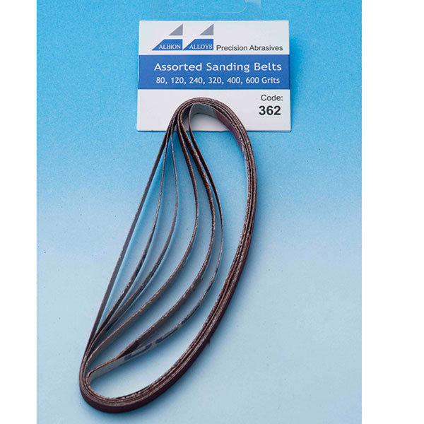 Albion Alloys - 6pk Sanding Stick Replacement Belts Assorted