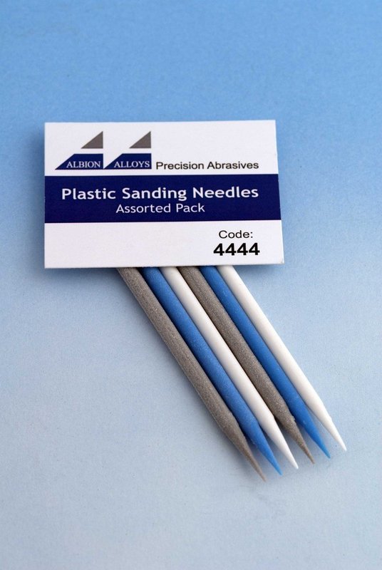 Albion Alloys - 6 Pack Sanding Needles 2 Each of Fine, Medium &amp; Coarse