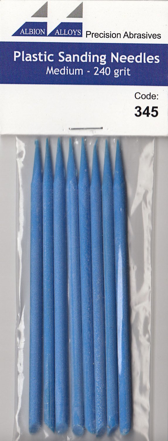 Albion Alloys - 8 x Plastic Sanding Needles: Medium