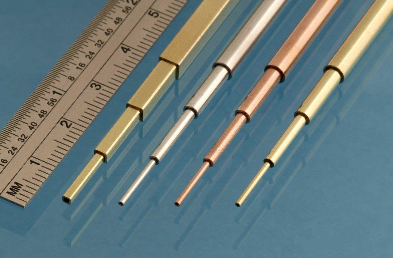 Albion Alloys - Aluminium Micro Tube 0.7mm ext. x 0.5mm int. diameter (3 pieces)