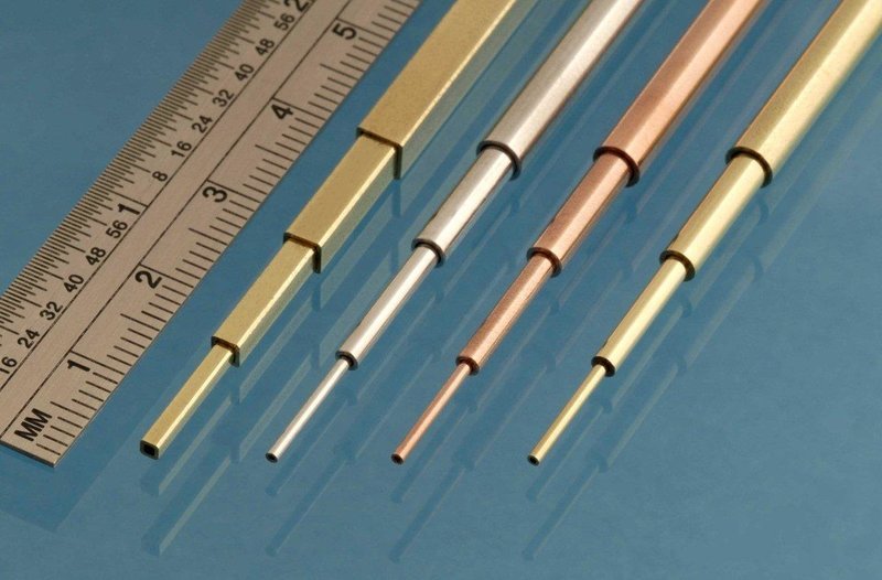 Albion Alloys - Aluminium Micro Tube 0.7mm ext. x 0.5mm int. diameter (3 pieces)