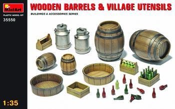 MiniArt 1:35 - Wooden Barrels & Village Utensils