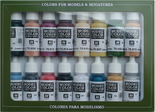 Vallejo Model Color Set - Native Americans (x16)