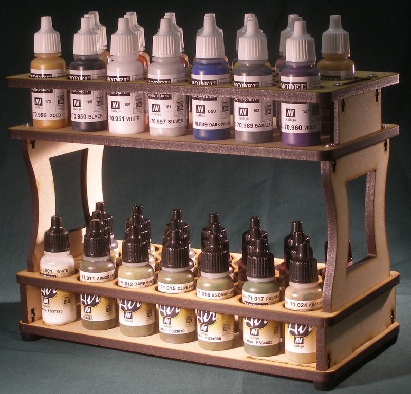 Medium Rectangular Paint Rack