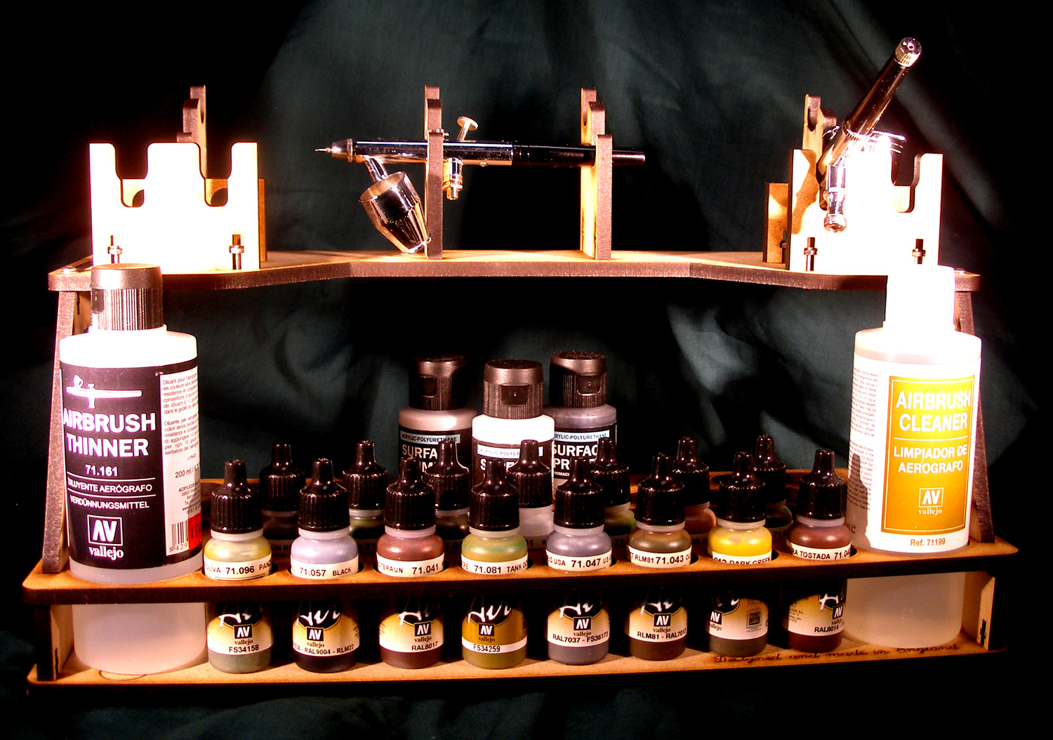 Airbrush and Paint Rack