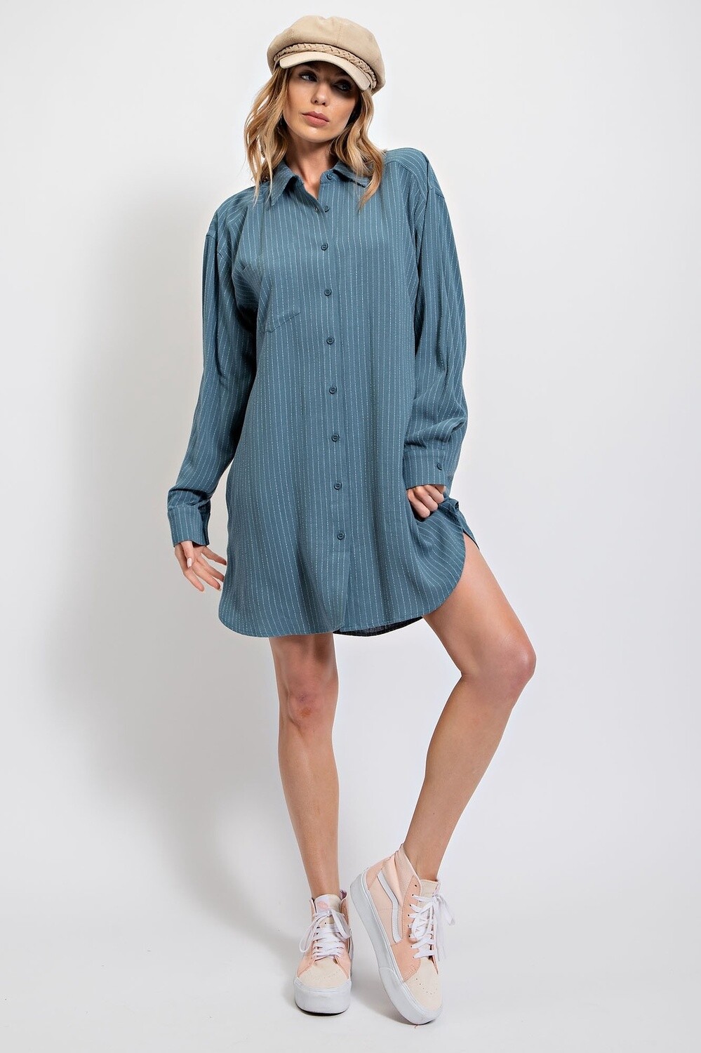 TRIXIE TUNIC - FADED TEAL