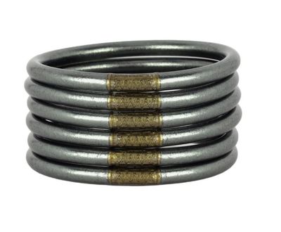 BUDHA GIRL ALL WEATHER BANGLES - GRAPHITE