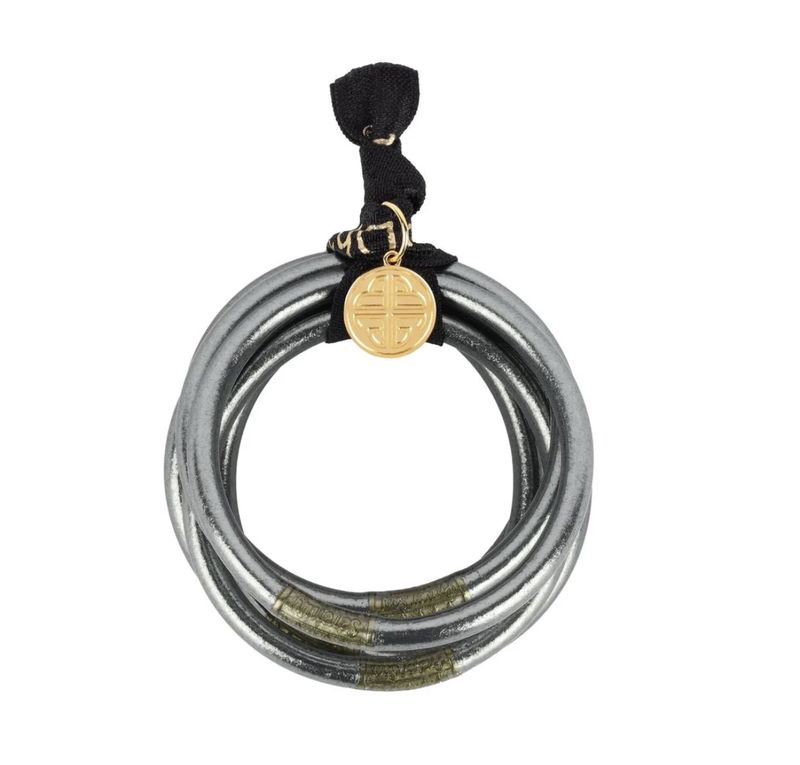 BUDHA GIRL ALL WEATHER BANGLES - GRAPHITE