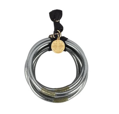 BUDHA GIRL ALL WEATHER BANGLES - GRAPHITE