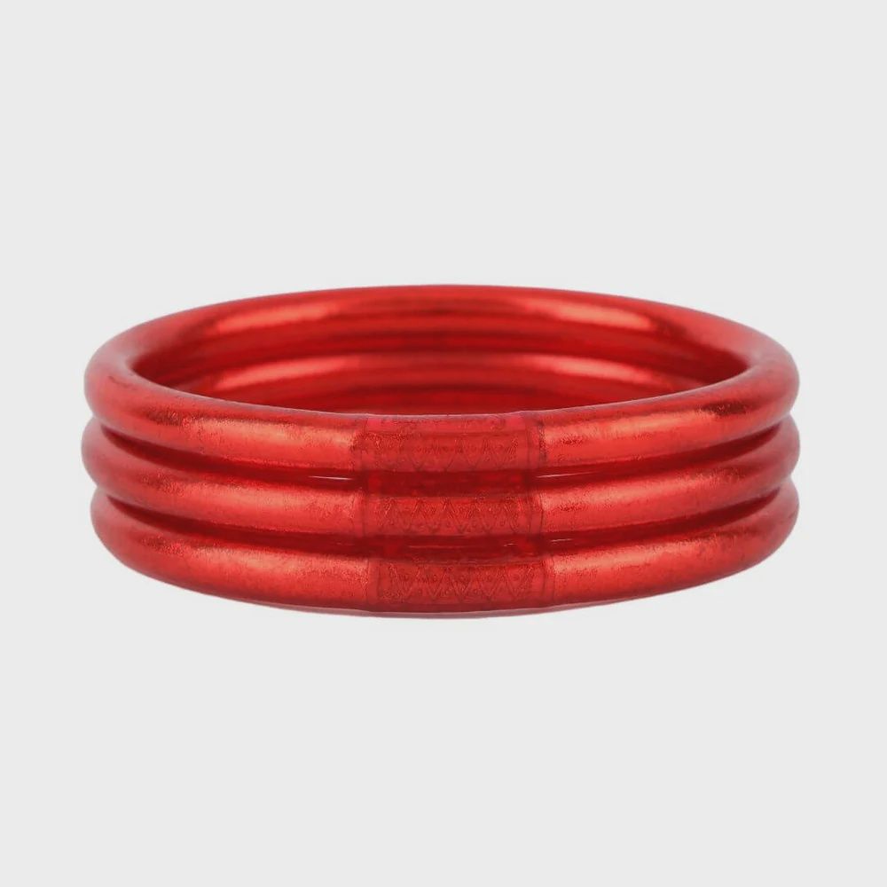 BUDHA GIRL ALL WEATHER BANGLES - CRIMSON