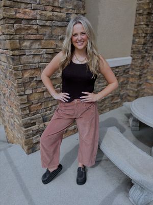 WE THE FREE GOOD LUCK CORD JEANS - EMPERADOR