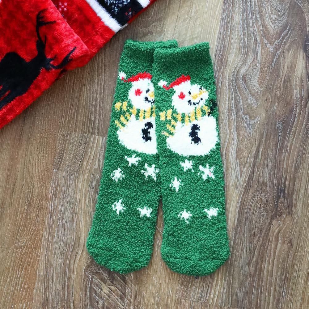 CHRISTMAS CHARACTER SOFT SOCKS - SNOWMAN