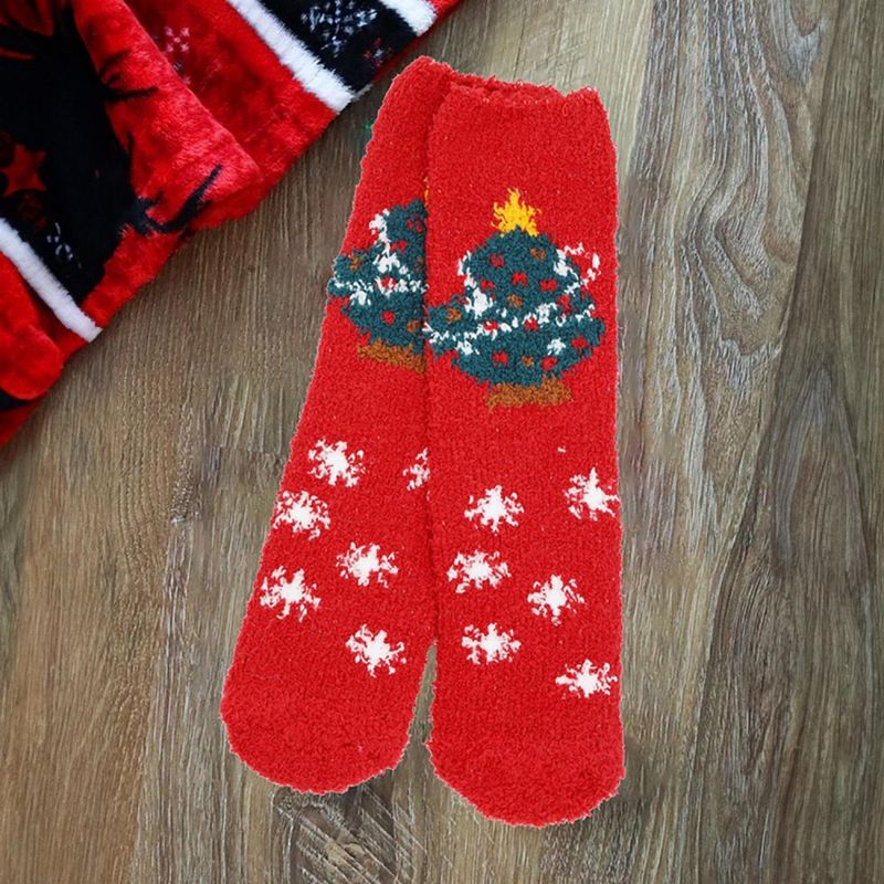 SOFT CREW SOCKS - CHRISTMAS TREE