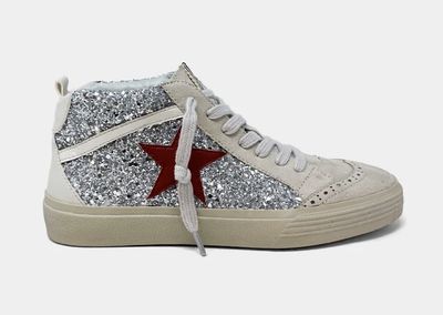 PAULINA SNEAKER - SILVER GLITTER