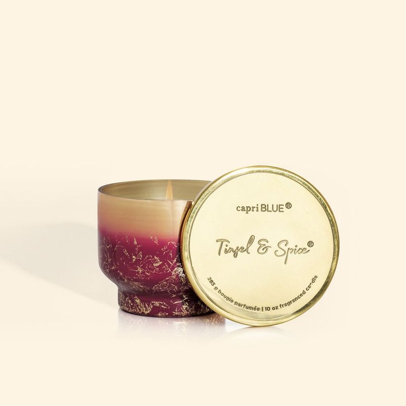 GLIMMER INVERTED JAR - TINSEL &amp; SPICE
