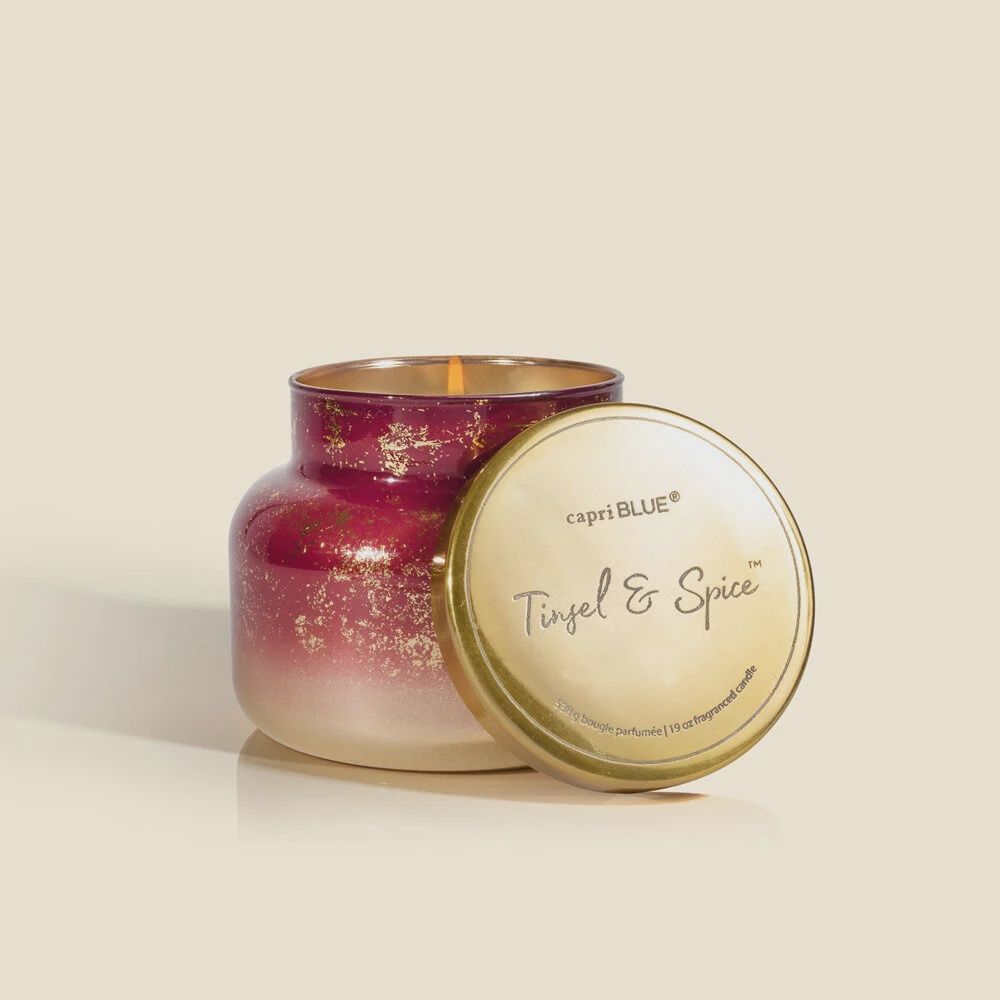 GLIMMER SIGNATURE JAR - TINSEL &amp; SPICE