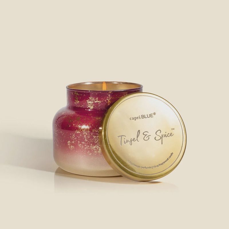 GLIMMER SIGNATURE JAR - TINSEL &amp; SPICE