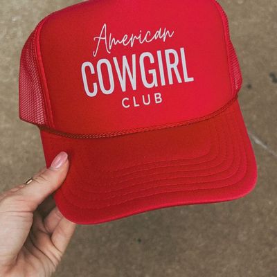 AMERICAN COWGIRL CLUB TRUCKER HAT