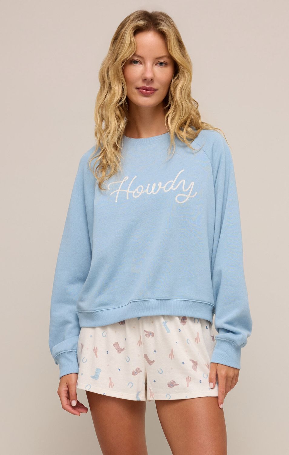 HOWDY SWEATSHIRT - COASTAL BLUE