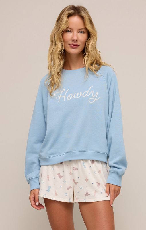HOWDY SWEATSHIRT - COASTAL BLUE