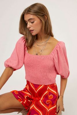 JUST BECAUSE TOP - BUBBLE PINK