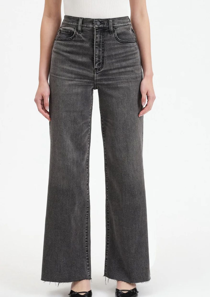 FAR OUT HIGH RISE WIDE LEG JEAN - MILK WAY