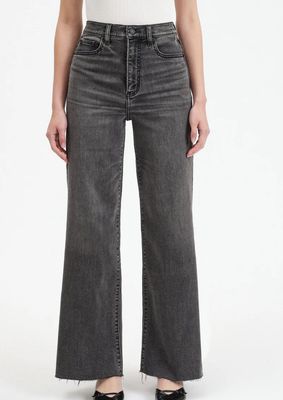 FAR OUT HIGH RISE WIDE LEG JEAN - MILK WAY