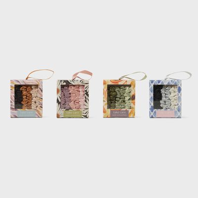 CRUSH "TAKE CARE" SATIN SCRUNCHIES - VARIOUS COLORS