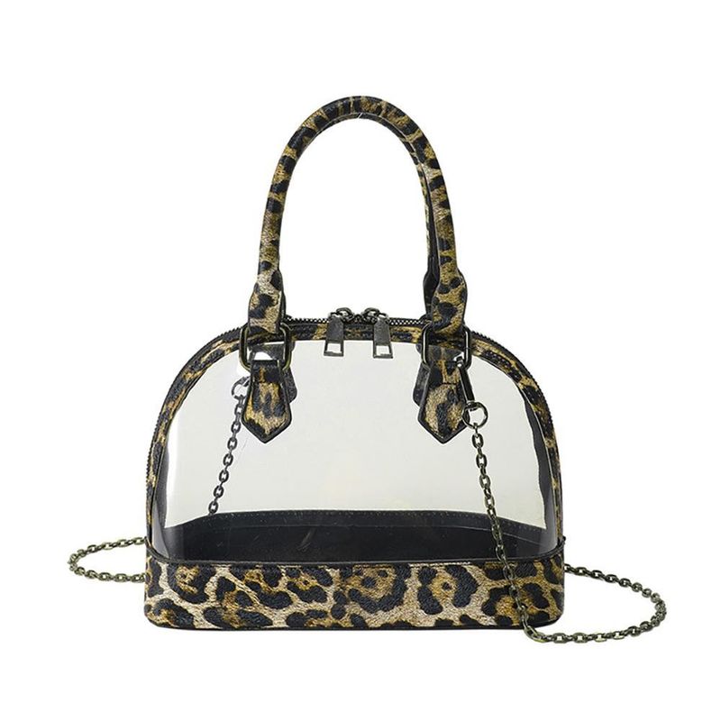 CLEAR STADIUM PURSE - LEOPARD