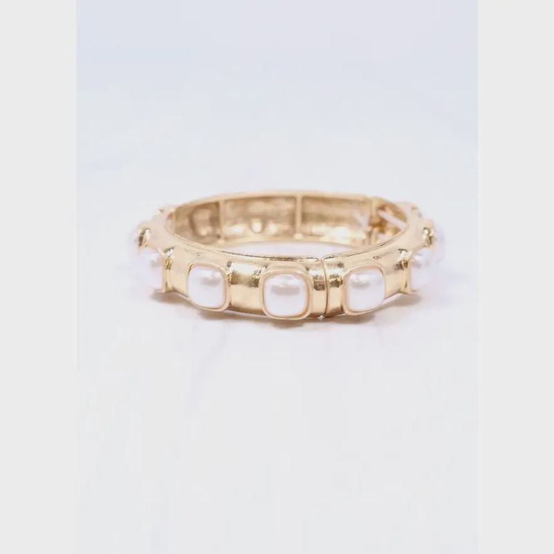 MIRREN BRACELET W/ PEARLS - GOLD