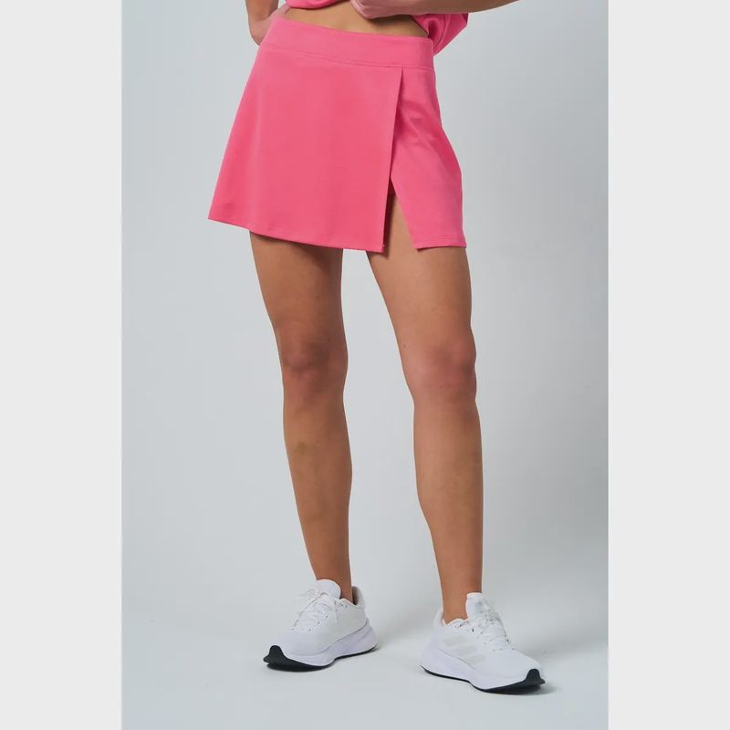 AURORA SIDE SLIT SKORT - PINK