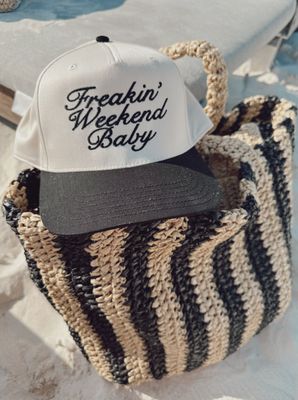 FREAKIN&#39; WEEKEND BABY VINTAGE TRUCKER HAT