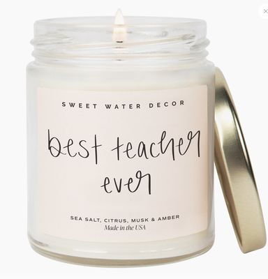 BEST TEACHER EVER CANDLE - 9 OZ.
