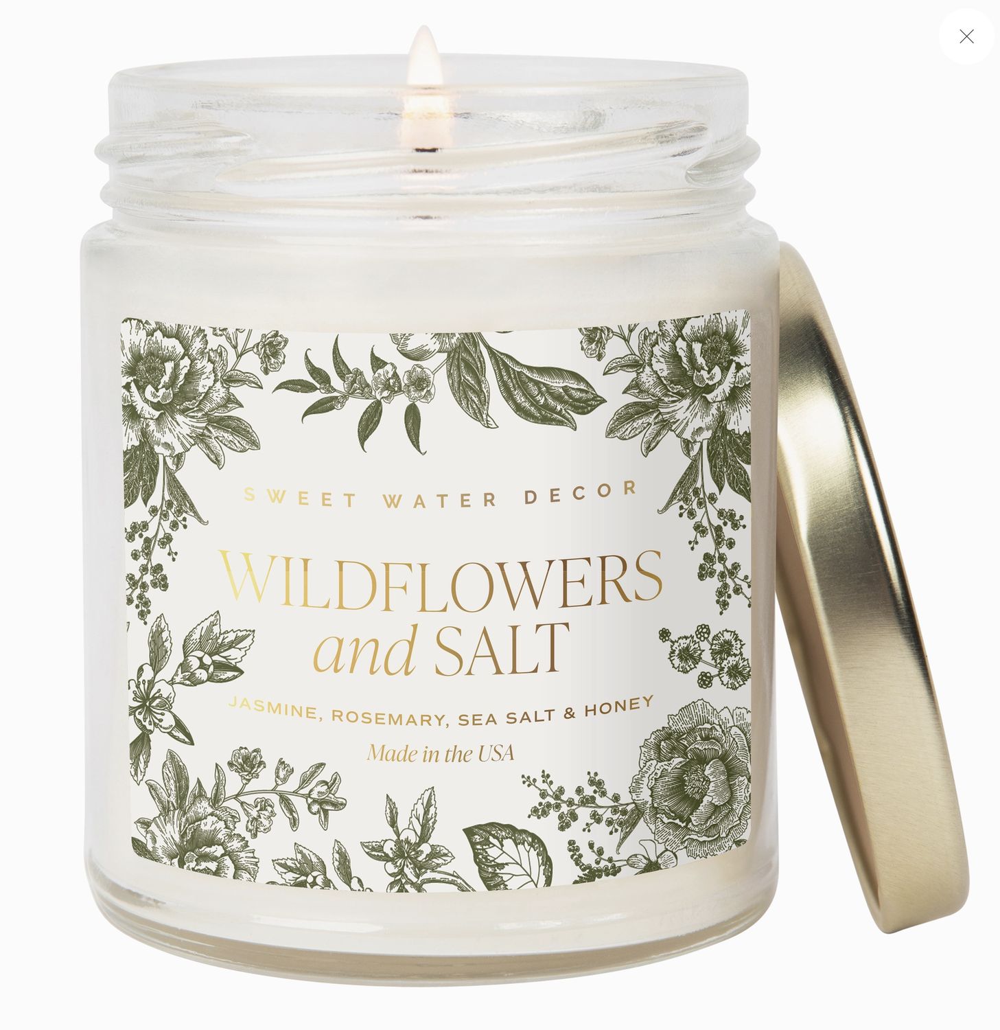 WILDFLOWERS &amp; SALT CANDLE - 9 OZ.